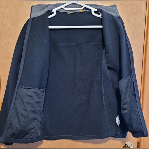 Cabela's Black Fleece Windbreaker Jacket Full-zip with Drawscord Waist Medium - Picture 4 of 8